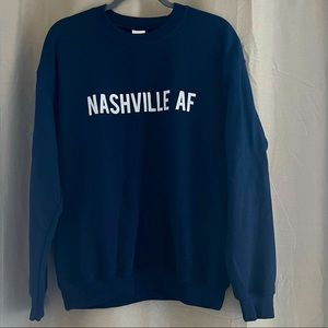 Gildan “Nashville AF” Navy Sweatshirt
